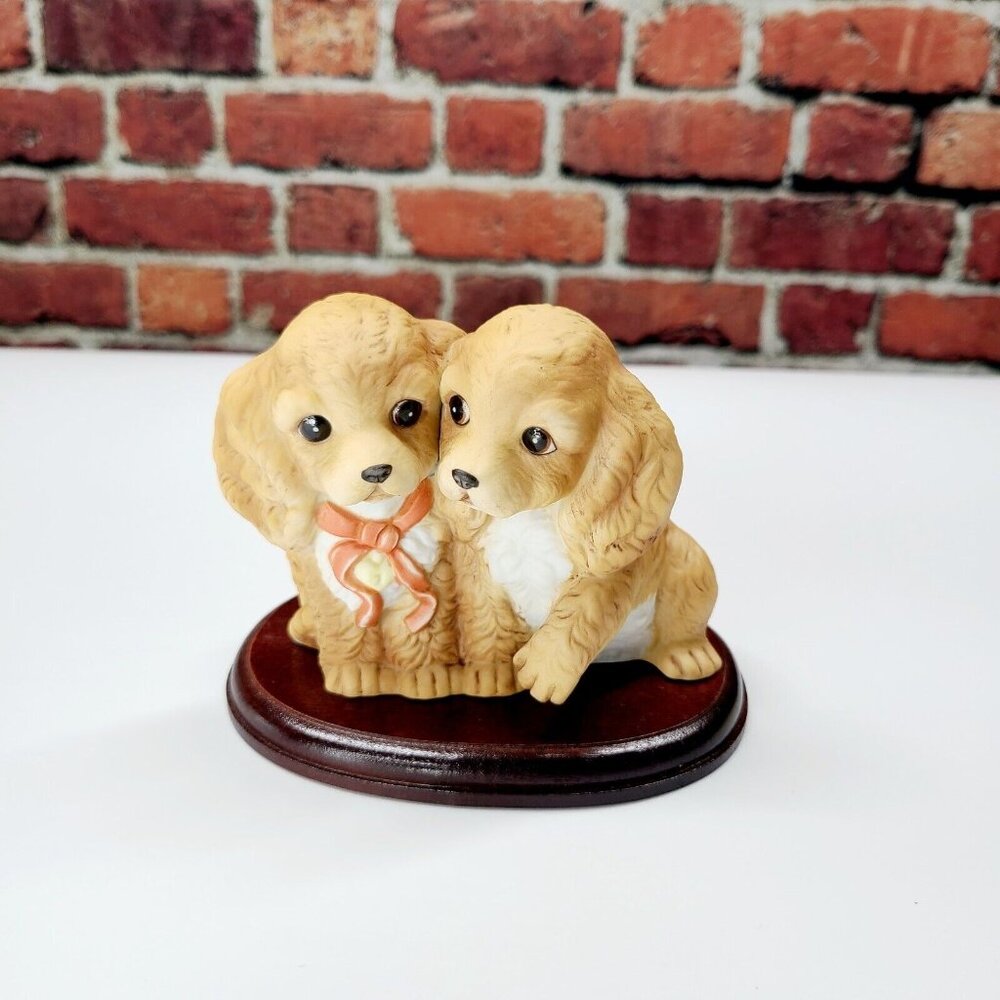 Vintage 1988 Masterpiece Porcelain BY HOMCO Two Cocker Spaniels